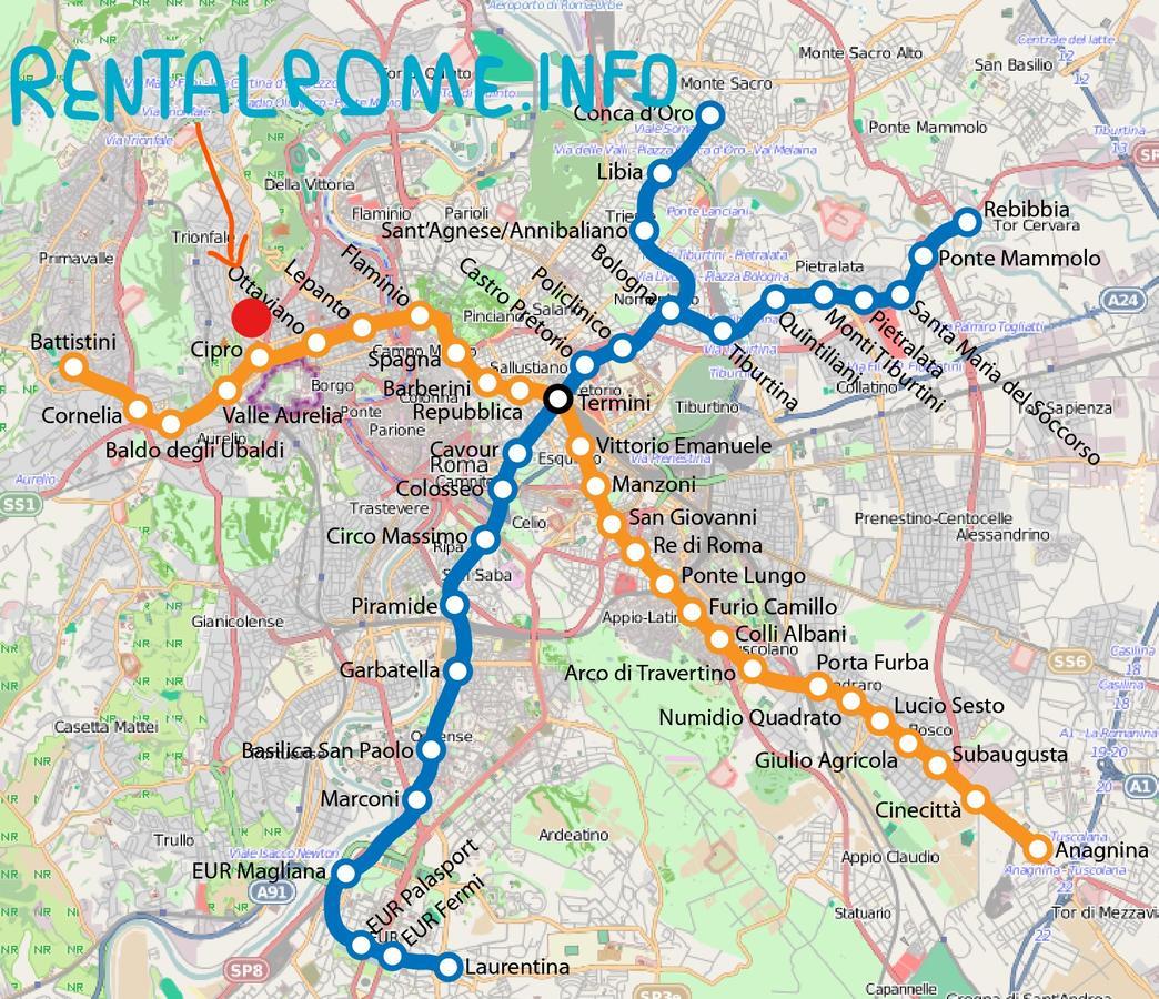 Walkincenter Panzió Róma Kültér fotó